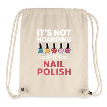 Vernis à ongles Dire Pédicure Drôle Maincure Cadeau - Sac à cordon recyclé Stanley/Stella - blanc naturel - Devant