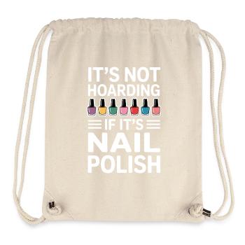 Vernis à ongles Dire Pédicure Drôle Maincure Cadeau - Sac à cordon recyclé Stanley/Stella - blanc naturel - Devant