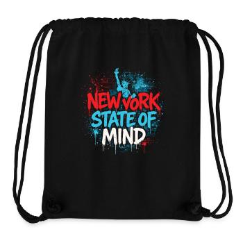 New York State of Mind – Graffiti Street Art Look - Stanley/Stella Recycled Gym Bag - black - Front