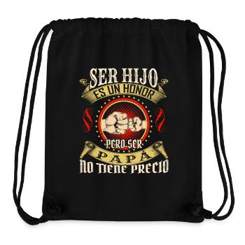 Ser Hijo Es un Honor Papá No Tiene Precio - Stanley/Stella Recycled Gym Bag - black - Front