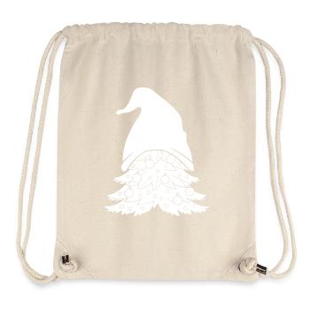 Gnome Costume Hommes Gnome Noël Arbre Gnome - Sac à cordon recyclé Stanley/Stella - blanc naturel - Devant