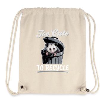 Funny Opossum - Stanley/Stella Recycled Gym Bag - natural - Front