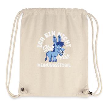 Not stubborn, just stable in opinion - Stanley/Stella Recycled Gym Bag - natural - Front