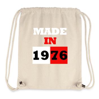 Made in 1976 Anniversary - Stanley/Stella Recycled Gym Bag - natural - Front
