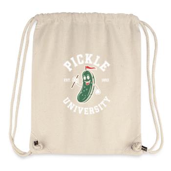 Pickle University Est 1892 Campus Humor - Stanley/Stella recycelter Gym Bag - Naturweiß - Vorne