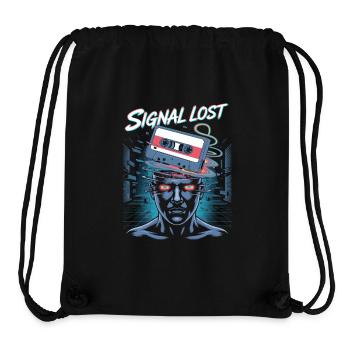 Signal Lost Kassette Geist - Stanley/Stella recycelter Gym Bag - Schwarz - Vorne