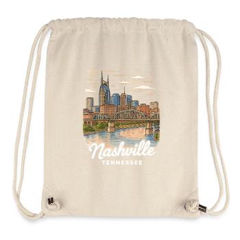 Nashville Tennessee - Stanley/Stella recycelter Gym Bag - Naturweiß - Vorne