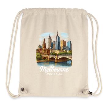 Melbourne Australien - Stanley/Stella recycelter Gym Bag - Naturweiß - Vorne