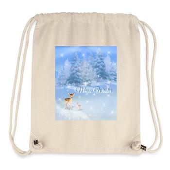 Magic Winter | Enchanting Christmas Design - Stanley/Stella recycelter Gym Bag - Naturweiß - Vorne