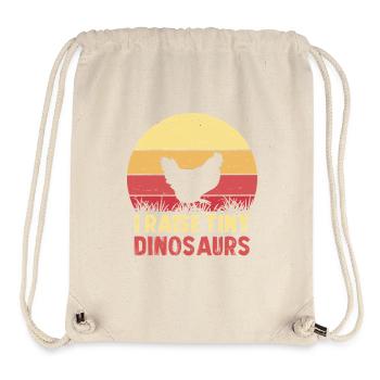 Ich züchte winzige Dinosaurier - Stanley/Stella recycelter Gym Bag - Naturweiß - Vorne