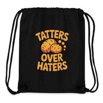 Tatters Over Haters Potato - Stanley/Stella Recycled Gym Bag - black - Front