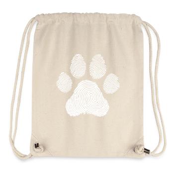Amoureux des animaux Chien Chat Art - Sac à cordon recyclé Stanley/Stella - blanc naturel - Devant