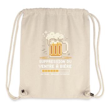 Bierbauchentfernung Im Laufenden Humor - Stanley/Stella recycelter Gym Bag - Naturweiß - Vorne