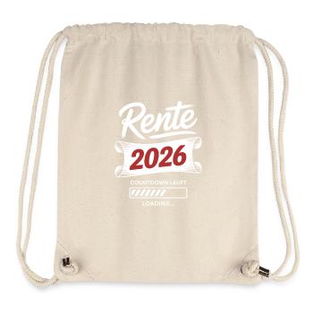 Rente 2026 Countdown - Stanley/Stella recycelter Gym Bag - Naturweiß - Vorne