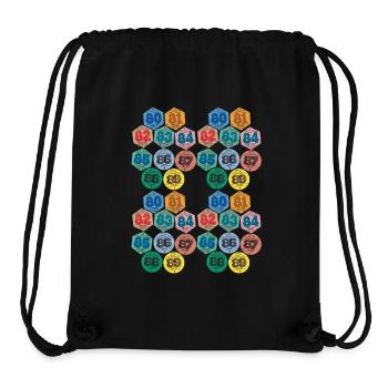 Vintage 80er Retro Auto Aufkleber - Stanley/Stella recycelter Gym Bag - Schwarz - Vorne