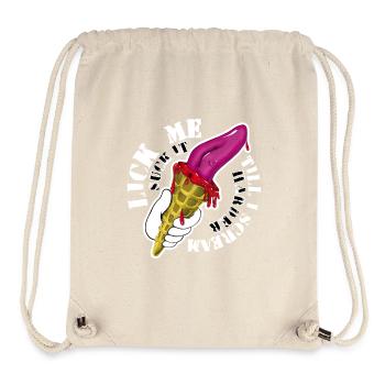 Kiss me - Stanley/Stella recycelter Gym Bag - Naturweiß - Vorne