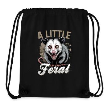 Funny Opossum - Stanley/Stella Recycled Gym Bag - black - Front