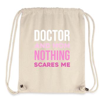Doktor und Mama – Nichts schreckt mich - Stanley/Stella recycelter Gym Bag - Naturweiß - Vorne