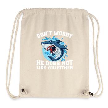 Megalodon-Hai-Liebhaber Megalodon-Kostüm-Hai - Stanley/Stella recycelter Gym Bag - Naturweiß - Vorne