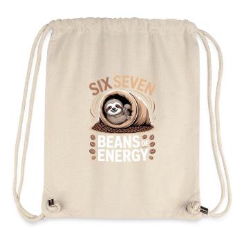 Six Seven Beans Energy - Sac à cordon recyclé Stanley/Stella - blanc naturel - Devant