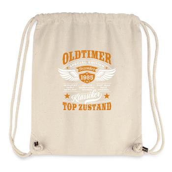 Oldtimer December 1985 | Birthday Gift - Stanley/Stella Recycled Gym Bag - natural - Front