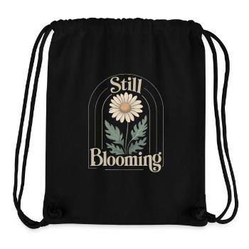 Sanfte Vintage-Margerite - Stanley/Stella recycelter Gym Bag - Schwarz - Vorne