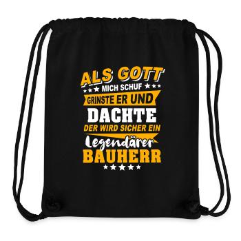 Builder Sayings - Stanley/Stella Recycled Gym Bag - black - Front