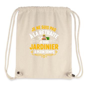 Gärtner Ruhestand Passion Gartengeschenk Lustig - Stanley/Stella recycelter Gym Bag - Naturweiß - Vorne