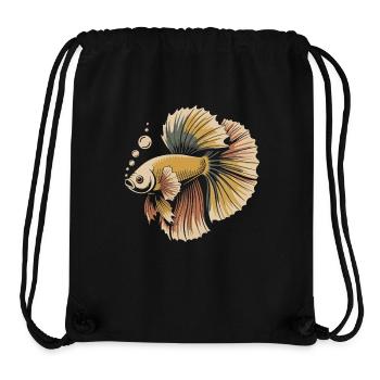 Prachtvoller Betta Fisch Print - Stanley/Stella recycelter Gym Bag - Schwarz - Vorne