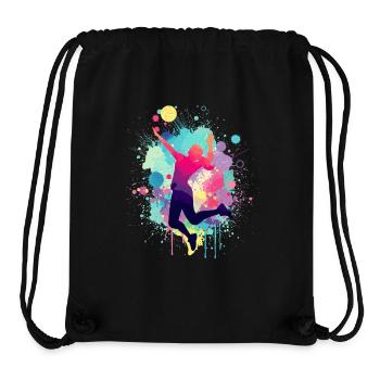Volleyballerin, Volleyball, Volleyballspielerin - Stanley/Stella recycelter Gym Bag - Schwarz - Vorne
