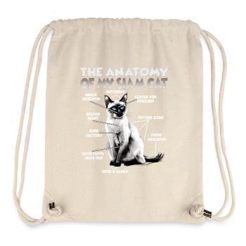 Siamkatzen T | Siamkatzen Katzen Siam Katzenhalter - Stanley/Stella recycelter Gym Bag - Naturweiß - Vorne