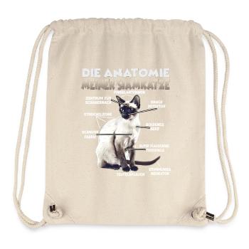 Siamese Cats Gift Cat Owner Gift Idea - Stanley/Stella Recycled Gym Bag - natural - Front