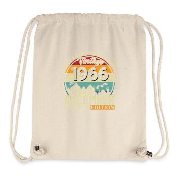 59e anniversaire Millésime décembre 1966 - Sac à cordon recyclé Stanley/Stella - blanc naturel - Devant