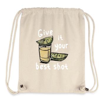 Tequila-Schuss  - Stanley/Stella recycelter Gym Bag - Naturweiß - Vorne