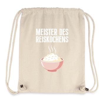 Cuisine MAÎTRE DE LA CUISSON DU RIZ Plaisir - Sac à cordon recyclé Stanley/Stella - blanc naturel - Devant