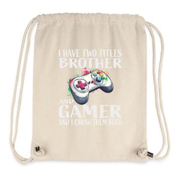Bruder Gamer - Stanley/Stella recycelter Gym Bag - Naturweiß - Vorne