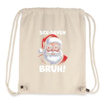Père Noël Six Sept - Sac à cordon recyclé Stanley/Stella - blanc naturel - Devant