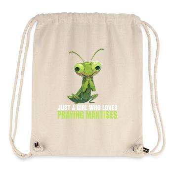 Gottesanbeterinnen Gottesanbeterin - Stanley/Stella recycelter Gym Bag - Naturweiß - Vorne