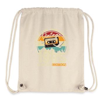 40th Birthday Cassette December Vintage 1985 - Stanley/Stella Recycled Gym Bag - natural - Front