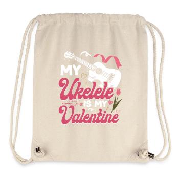 Hawaiian Ukulele Uke Valentines - Stanley/Stella recycelter Gym Bag - Naturweiß - Vorne
