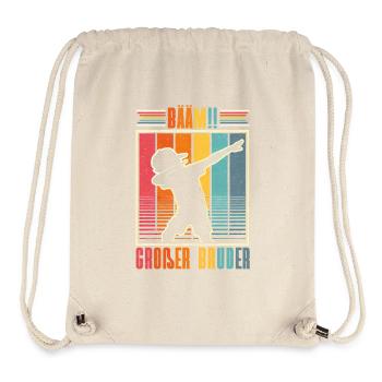 Bääm Grand Frère Dab Enfants Drôles Frères et Sœurs - Sac à cordon recyclé Stanley/Stella - blanc naturel - Devant