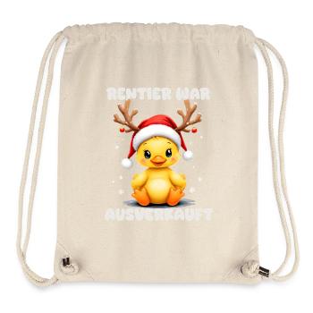 Reindeer was sold out, Christmas duck - Stanley/Stella Recycled Gym Bag - natural - Front
