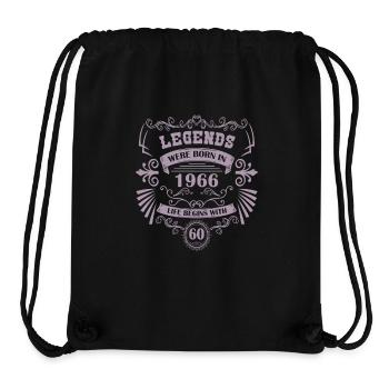 Legenden geboren 1966 - Stanley/Stella recycelter Gym Bag - Schwarz - Vorne