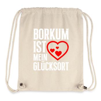 BORKUM IS MY PLACE OF HAPPINESS Fun - Stanley/Stella Recycled Gym Bag - natural - Front