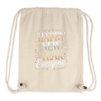 Bonne année à tous Illustration du scénario - Sac à cordon recyclé Stanley/Stella - blanc naturel - Devant