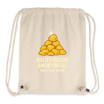 Goldwaschen Hobby Geschenk Creek Pan - Stanley/Stella recycelter Gym Bag - Naturweiß - Vorne