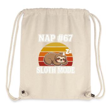 Faultier Nickerchen 67 Meme Slang Sloth Mode - Stanley/Stella recycelter Gym Bag - Naturweiß - Vorne