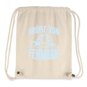 Baltic Sea Holiday Greetings from Fehmarn Fun - Stanley/Stella Recycled Gym Bag - natural - Front