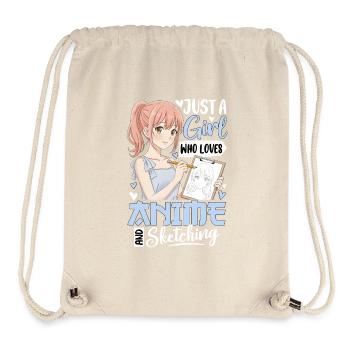 Just A Girl Who Loves Anime And Sketching - Stanley/Stella recycelter Gym Bag - Naturweiß - Vorne
