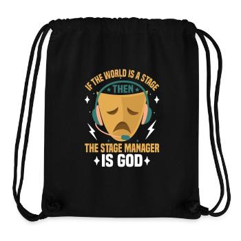  Theatre Tech Stagehand Theatrical Tech Lighting - Stanley/Stella Recycled Gym Bag - black - Front